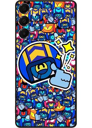 Силіконовий чохол бампер для samsung a15 стікери бравл стю brawl