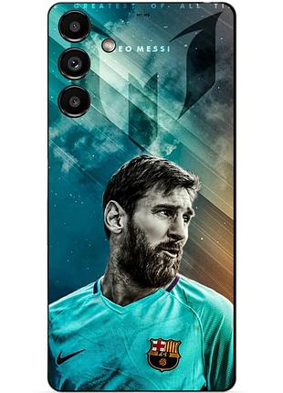 Силиконовый бампер чехол для samsung a05s с рисунком leo messi месси