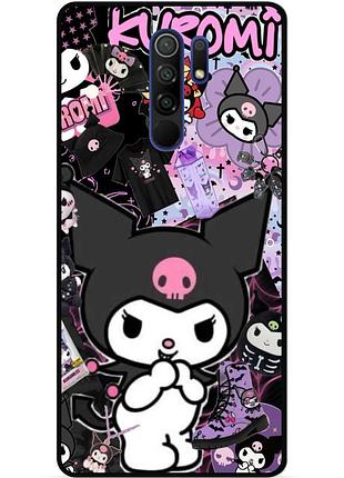 Силиконовый чехол бампер для xiaomi redmi note 8 pro с рисунком kuromi куроми