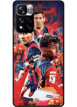 Силіконовий чохол бампер для xiaomi redmi note 11 pro plus 5g з малюнком ламин ямаль lamine yamal messi