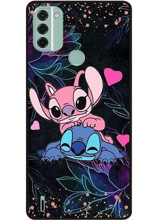 Силіконовий бампер чохол для nokia c31 з малюнком стіч stitch