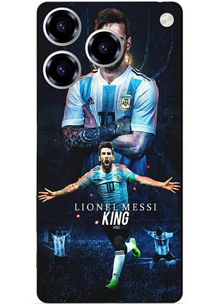 Чехол силиконовый бампер для zte blade a76 с рисунком messi аргентина месси