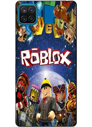 Силиконовый бампер чехол для samsung a22 с рисунком роблокс roblox