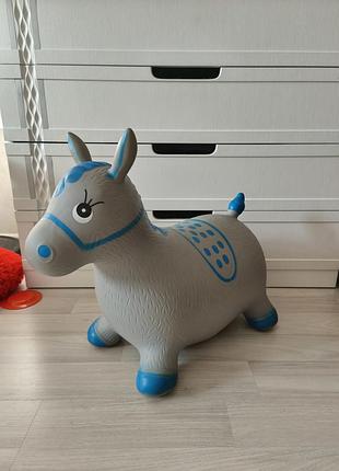 Надувная игрушка прыгун ms 0373 лошадка осленок, из плотной резины плох