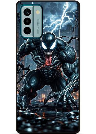 Силіконовий бампер чохол для nokia g11 з малюнком веном marvel venom