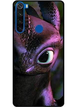Силіконовий чохол бампер для xiaomi redmi note 8t з малюнком как приручить дракона