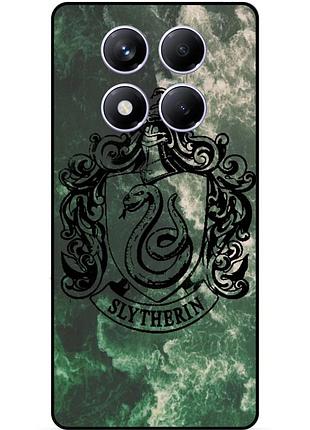 Силиконовый бампер чехол для tecno spark 30 pro с рисунком слизерин slytherin гарри поттер harry potter