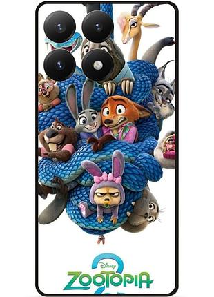 Силиконовый чехол для xiaomi 15t с рисунком zootopia зверополис