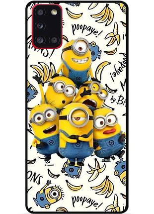 Силіконовий чохол бампер для samsung a03s з малюнком міньйони minion