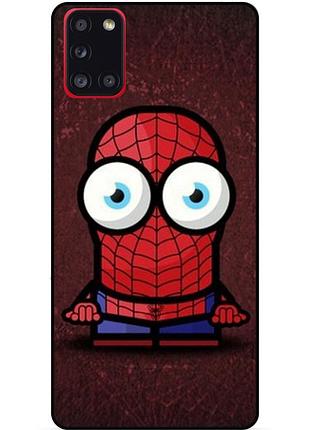 Силіконовий бампер чохол для samsung m30s з малюнком міньйон людина-павук spider man
