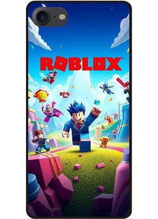 Силіконовий чохол бампер для huawei y5 2018 з малюнком roblox гра в кальмара роблокс