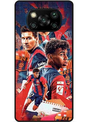 Чехол силиконовый бампер для xiaomi poco x3 с рисунком ламин ямаль lamine yamal messi