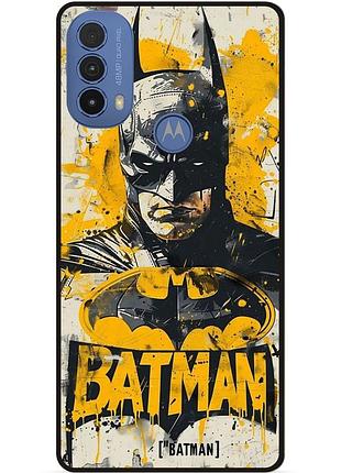 Чехол силиконовый бампер для motorola moto e40 с рисунком batman dc бэтмен