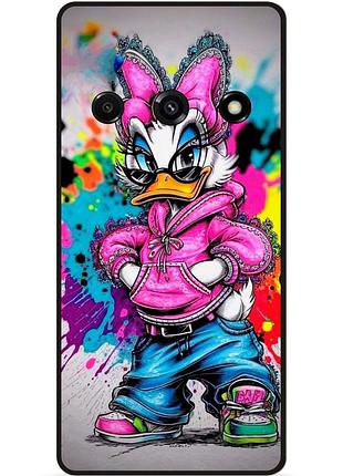 Силіконовий бампер чохол для samsung j3 j320 з малюнком daisy duck marvel дейзи дак