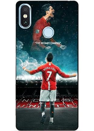 Силиконовый чехол бампер для xiaomi mi a2 lite с рисунком роналдо мю ronaldo, xiaomi mi a2 lite