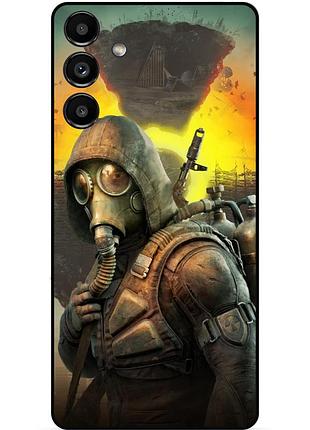 Силіконовий бампер чохол для samsung s21 з малюнком stalker сталкер