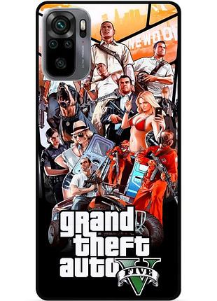 Силіконовий бампер чохол для xiaomi redmi note 10s з малюнком gta гта