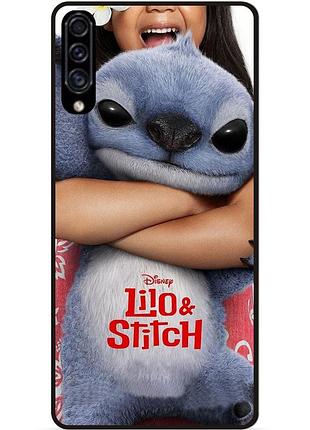 Силіконовий бампер чохол для samsung a20s стіч stitch
