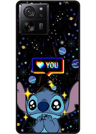 Силиконовый бампер чехол для xiaomi 13t pro лило и стич stitch