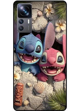 Чехол силиконовый бампер для xiaomi 12t pro лило и стич stitch