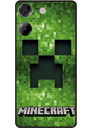 Силіконовий чохол бампер для xiaomi poco m7 pro гра minecraft майнкрафт