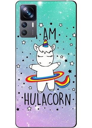 Силіконовий чохол бампер для xiaomi 12t pro з малюнком єдиноріг поні