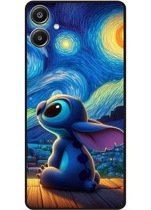 Силиконовый бампер чехол для samsung a07 stitch лило и стич