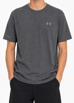 Футболка under armour charged heatgear сіра спортивна розмір s/m