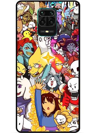 Силіконовий чохол бампер для xiaomi redmi note 9s з малюнком undertale андертейл