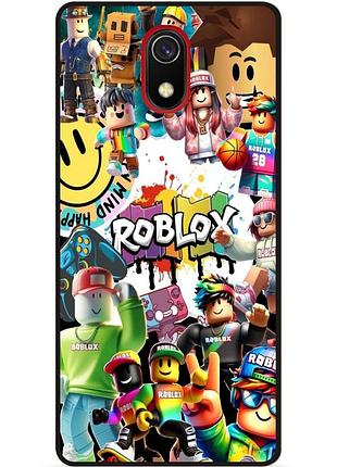 Силіконовий чохол бампер для samsung j8 j810 з малюнком роблокс roblox