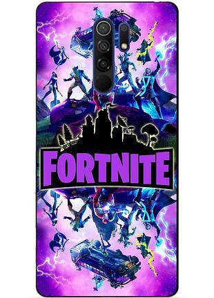Силіконовий чохол бампер для xiaomi redmi note 8 pro з малюнком fortnite marvel фортнайт марвел