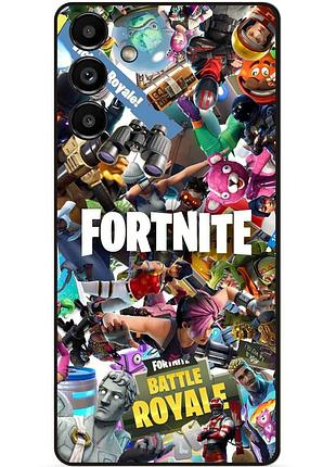 Силиконовый бампер чехол для samsung s21 plus с картинкой fortnite фортнайт