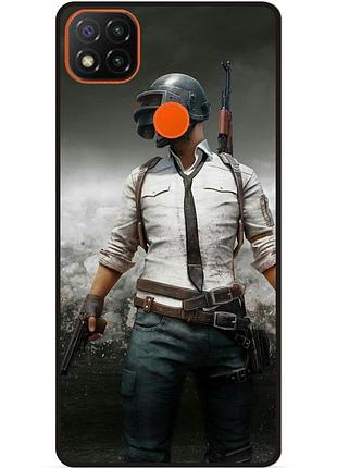 Силіконовий чохол бампер для xiaomi redmi 9c з малюнком pubg пабг