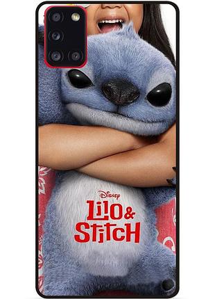 Силіконовий бампер чохол для samsung a02s стіч stitch