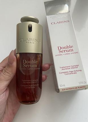 Сиворотка clarins double serum complete age-defying concentrate 50 ml