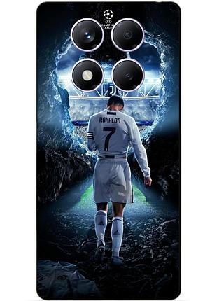 Силіконовий чохол бампер для xiaomi redmi note 14 pro з малюнком ronaldo роналдо