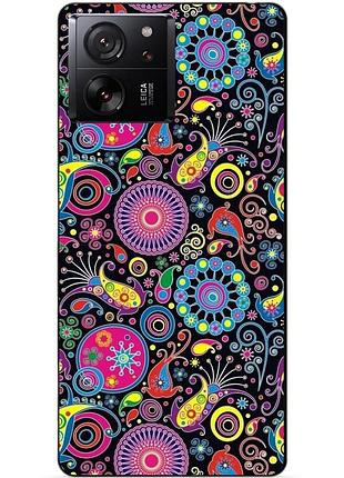 Силіконовий чохол бампер для xiaomi 13t pro з малюнком східні візерунки