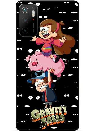 Силиконовый бампер чехол для xiaomi poco m3 pro с картинкой gravity falls гравити фолз