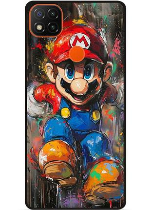 Силіконовий бампер чохол для xiaomi redmi 9c з малюнком марио marvel mario
