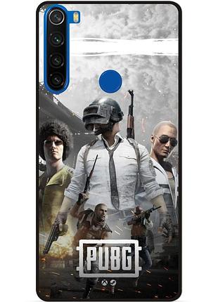 Силіконовий чохол бампер для xiaomi redmi note 8t з малюнком pubg пабг