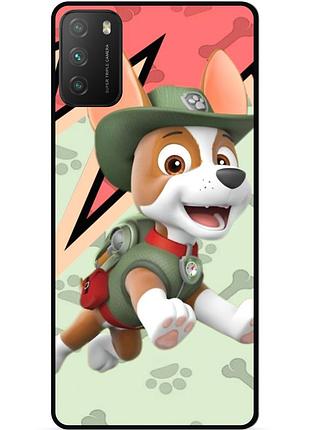 Силіконовий чохол бампер для xiaomi poco m3 з малюнком щенячий патруль