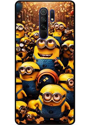 Силиконовый бампер чехол для xiaomi redmi note 8 pro с картинкой minion миньоны
