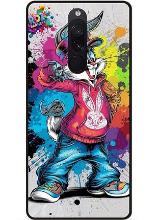 Силіконовий бампер чохол для xiaomi redmi 8 з малюнком багз банни marvel