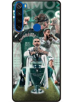 Чехол силиконовый бампер для xiaomi redmi note 8 с рисунком серхио рамос sergio ramos