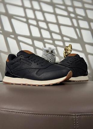 Чоловічі кросівки reebok classic leather dark navy