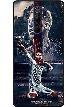 Чехол силиконовый бампер для xiaomi redmi note 8 pro с рисунком sergio ramos серхио рамос