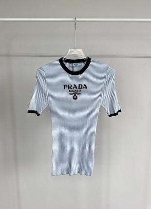 Кофта американка у рубчик та смужку prada milano
