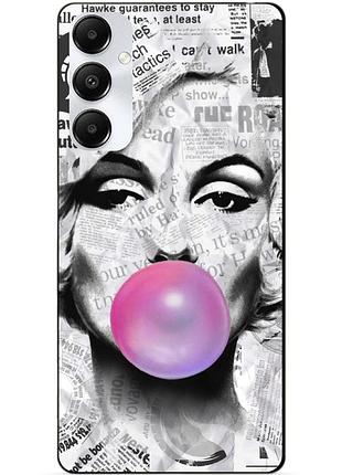 Чехол силиконовый бампер для samsung a26 с рисунком мэрилин монро marilyn monroe