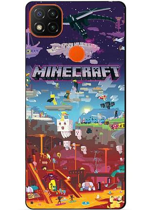 Силиконовый бампер чехол для zte blade 20 smart игра minecraft майнкрафт