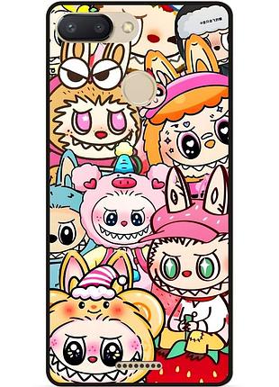 Силіконовий бампер чохол для xiaomi redmi 6 з малюнком лабубу labubu